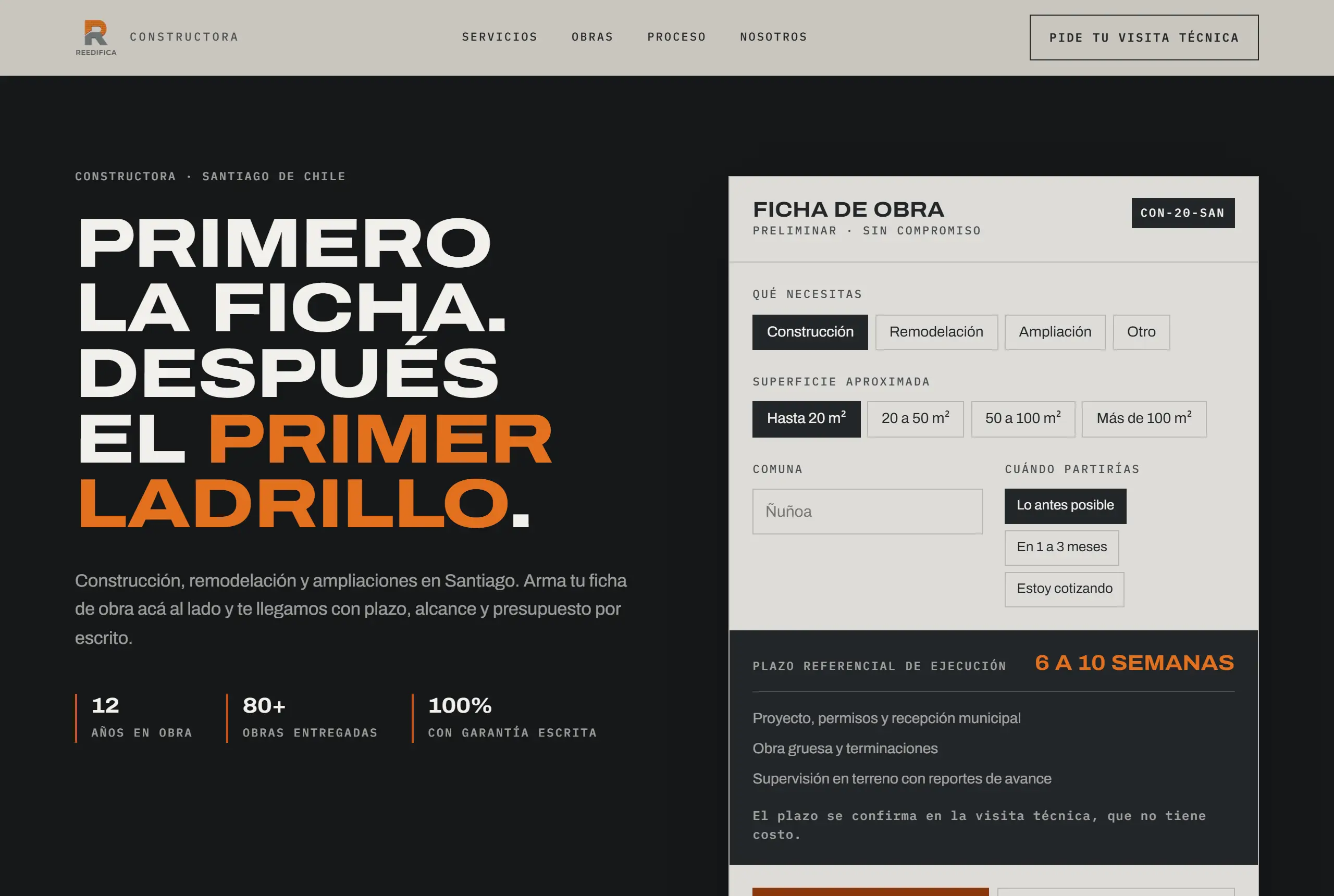 Captura del sitio de Reedifica en pantalla de escritorio.